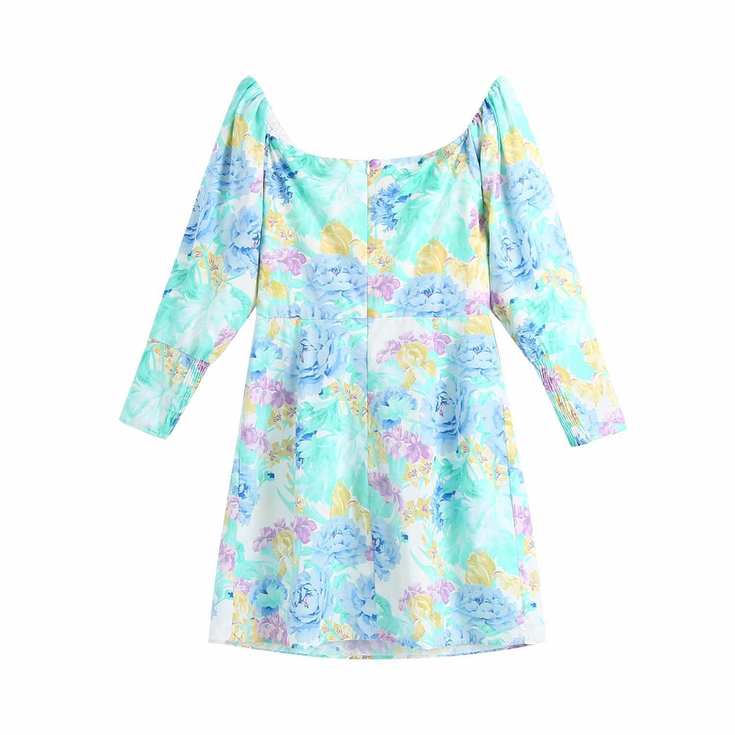 Summer Dress Women Puff Sleeves elegant Casual Fashion Chic Lady Woman Dresses y2k Dresses 210709