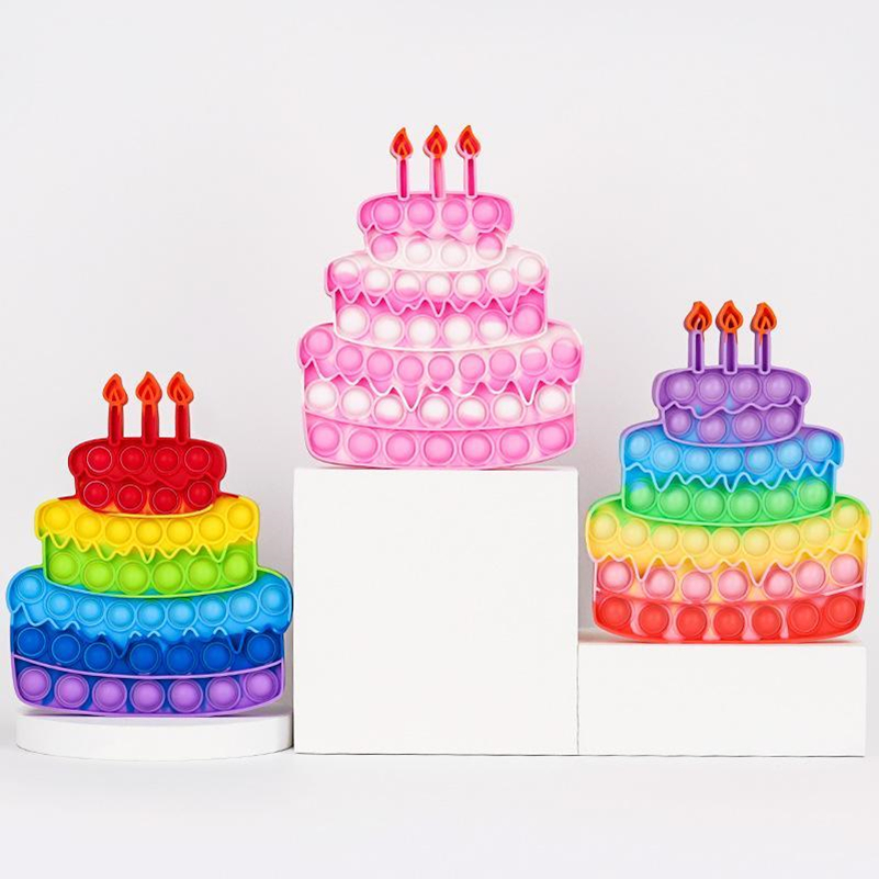 Decompression toys colourful The Shape of Cake Popper Bubble Fingertip Sensory Toy for Children Gifts Push Bubbles Fidget DHL
Decompression toys colourful The Shape of Cake Popper Bubble Fingertip Sensory Toy for Children Gifts Push Bubbles Fidget DHL