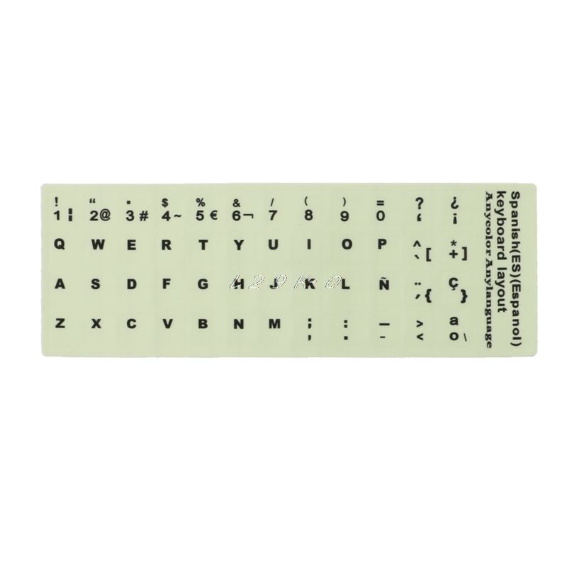 Fluorescent Keyboard Stickers Luminous Waterproof Keyboard Protective Film Laptop Accessories