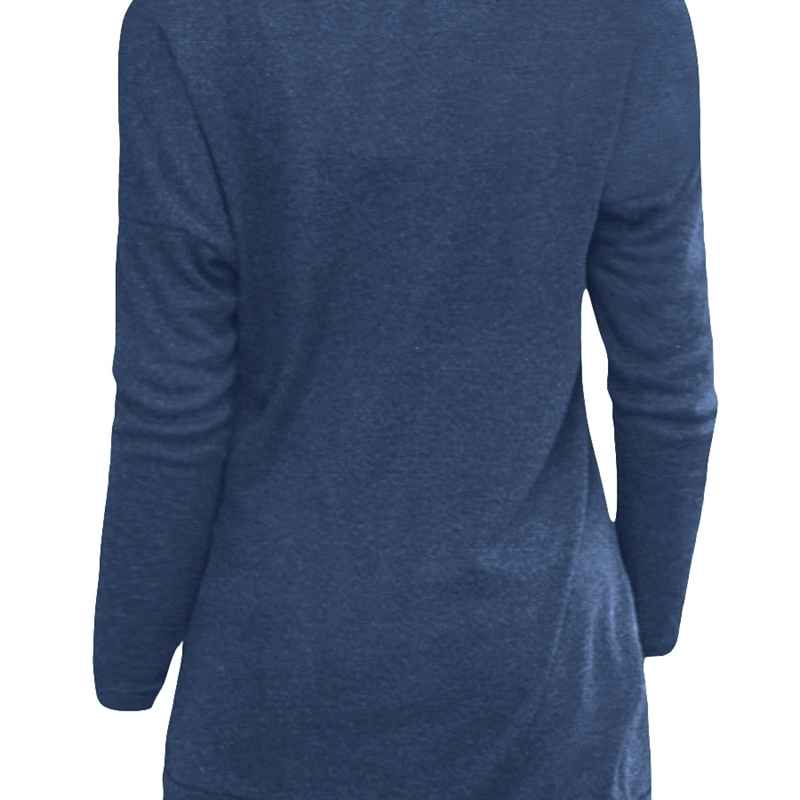 Wipalo Women Fashion Side Button Detail Plus Size TShirt O Neck Long Sleeves Casual Solid Tunic Tee Ladies Tee Top Big Size 5XL T200319