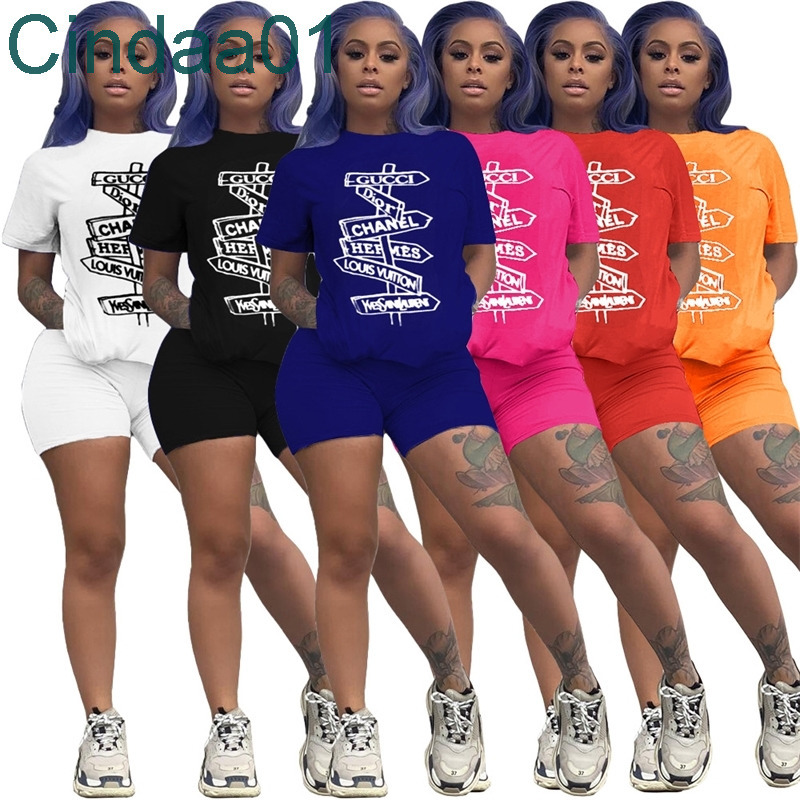 2022 Summer Womens Short Sleeve Tracksuits Simple Fashion Two Piece Shorts Set Lettered Printed Jogger Suits, Style a mix colors
2022 Summer Womens Short Sleeve Tracksuits Simple Fashion Two Piece Shorts Set Lettered Printed Jogger Suits, Style a mix colors