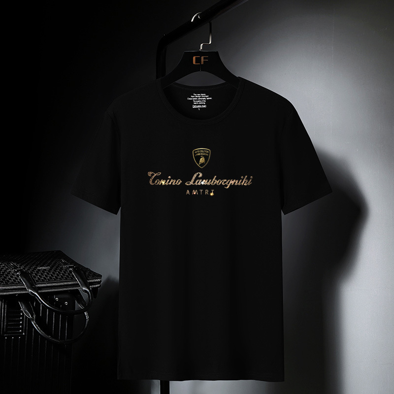 fashion t shirt summer men's drill short sleeve slim youth half brand bottomed shirt, White;black
fashion t shirt summer men's drill short sleeve slim youth half brand bottomed shirt, White;black