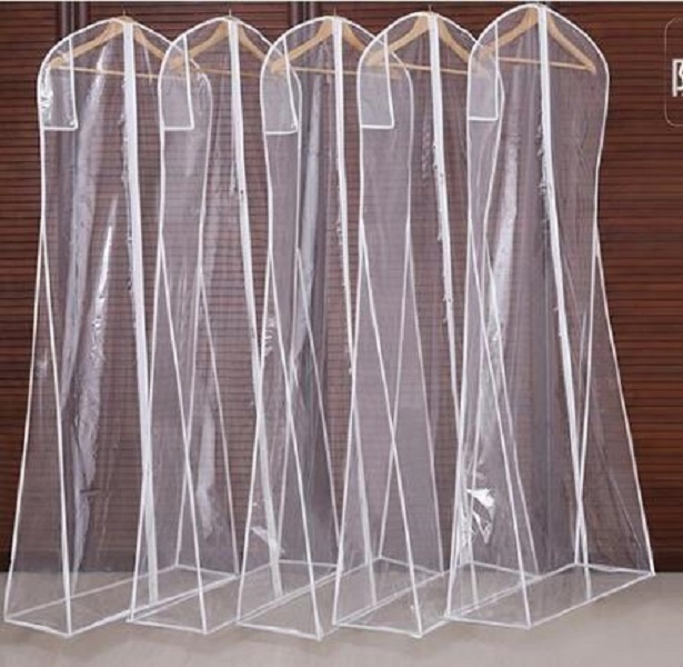 Wedding Accessories Dress Cover Gown Bags White Dust Bag Long Garment Cover Travel Storage Dust Covers