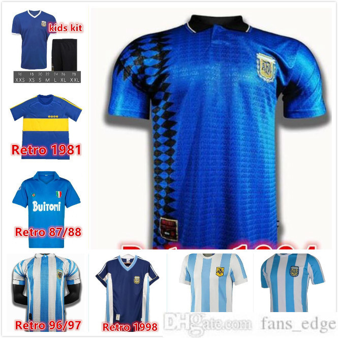 MARADONA soccer jersey 1995 1981 1997 86 87 88 89 1986 1978 1994 1998 2006 2020 Argentina kid Boca juniors Napoli retro football shirts kit
MARADONA soccer jersey 1995 1981 1997 86 87 88 89 1986 1978 1994 1998 2006 2020 Argentina kid Boca juniors Napoli retro football shirts kit