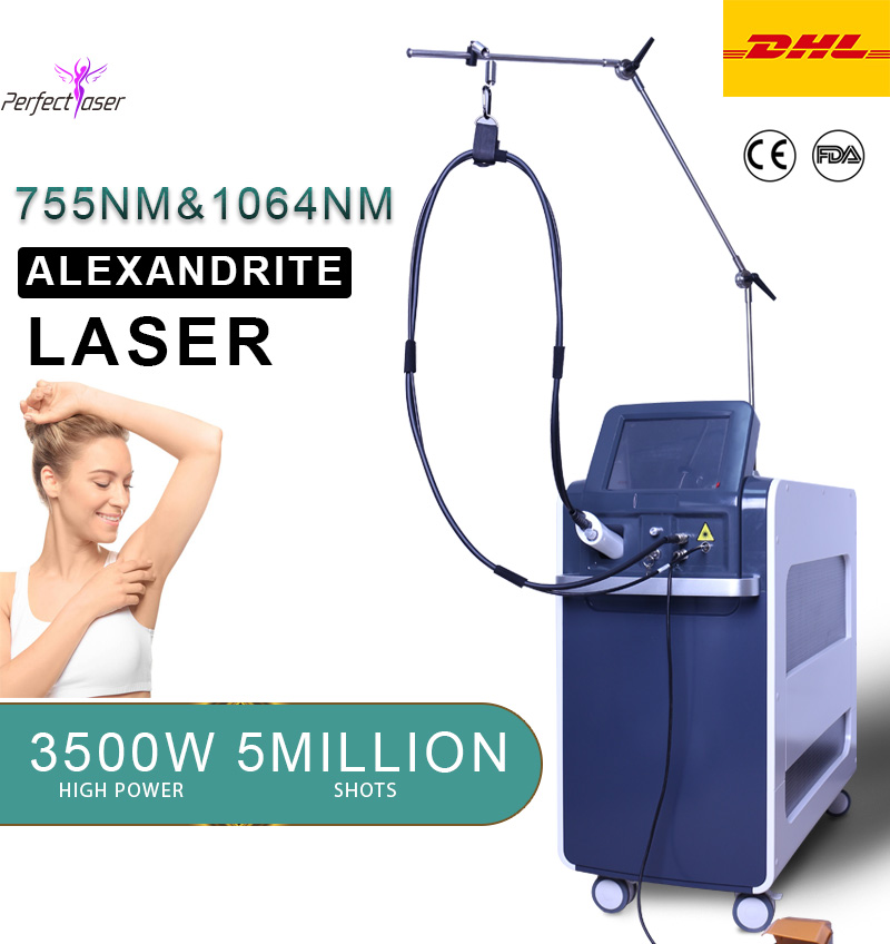 755nm alexandrite Laser 1064nm ND YAG laser permanent long pulse hair removal machine high power 3500W used spa equipment
755nm alexandrite Laser 1064nm ND YAG laser permanent long pulse hair removal machine high power 3500W used spa equipment