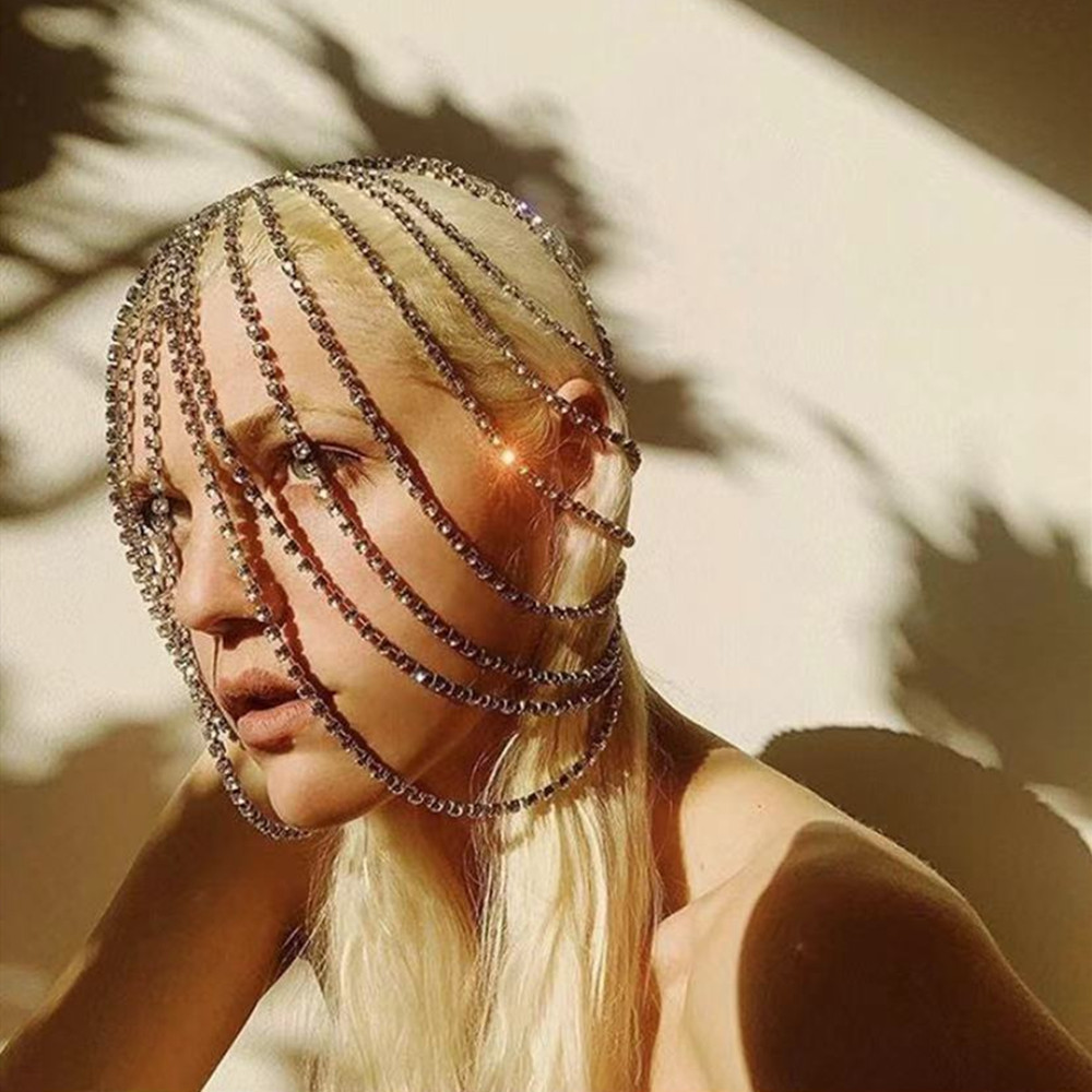 Luxury Rhinestone Multilayer Tassel Wedding Bridal Hair Headpiece Jewelry for Girl Crystal Headband Head Chain Accessories
Luxury Rhinestone Multilayer Tassel Wedding Bridal Hair Headpiece Jewelry for Girl Crystal Headband Head Chain Accessories