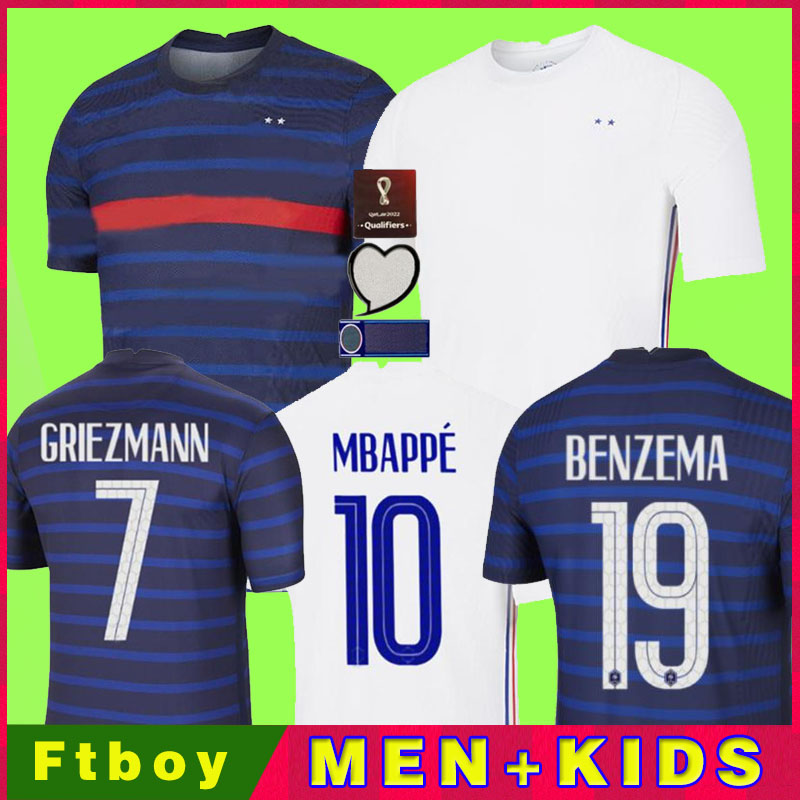 2022 BENZEMA MBAPPE GRIEZMANN soccer jersey 2021 POGBA GIROUD FRANCE KANTE Maillot de foot equipe Maillots football shirt uniforms la kids kit women + men, Home
2022 BENZEMA MBAPPE GRIEZMANN soccer jersey 2021 POGBA GIROUD FRANCE KANTE Maillot de foot equipe Maillots football shirt uniforms la kids kit women + men, Home