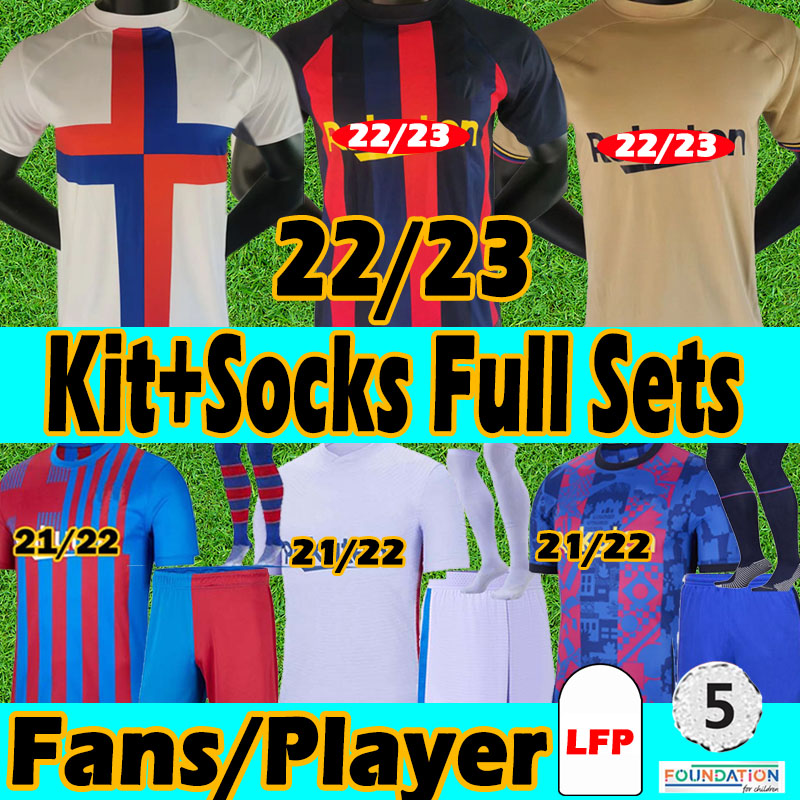 22/23 Barca Jerseys KUN AGUERO 21/22 Adult+Kids Kits+Socks full Sets 2021 2022 Fans Player version soccer jersey MESSI GRIEZMANN COUTINIHO Training football shirts, 21 22 gk
22/23 Barca Jerseys KUN AGUERO 21/22 Adult+Kids Kits+Socks full Sets 2021 2022 Fans Player version soccer jersey MESSI GRIEZMANN COUTINIHO Training football shirts, 21 22 gk
