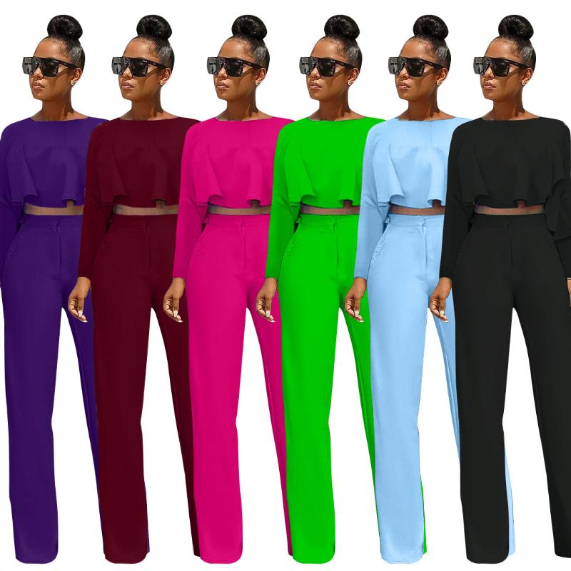 Women's Two Piece Pants Fall Clothes For Women Fashion Casual Suits Long Sleeve Dip Hem Crop Top Shirt & Loose Set, White
Women's Two Piece Pants Fall Clothes For Women Fashion Casual Suits Long Sleeve Dip Hem Crop Top Shirt & Loose Set, White