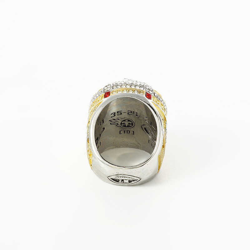 style personal collection chief football nation championship ring with collectors display case