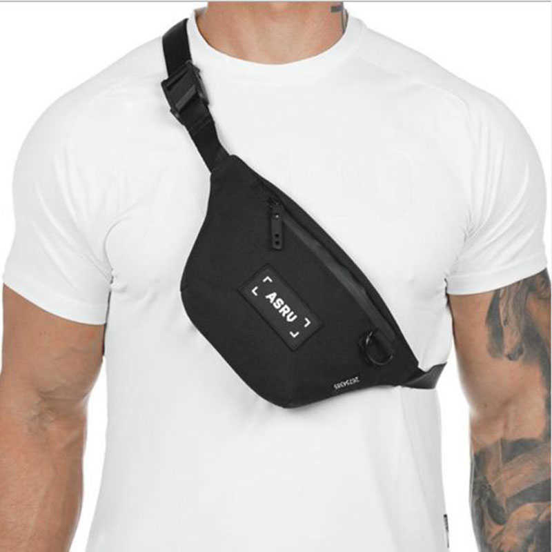 Canvas sport Fanny pack for men's leisure outdoor fitness men's and women's bag Fanny pack travel belt leg bag zipper bag 210708