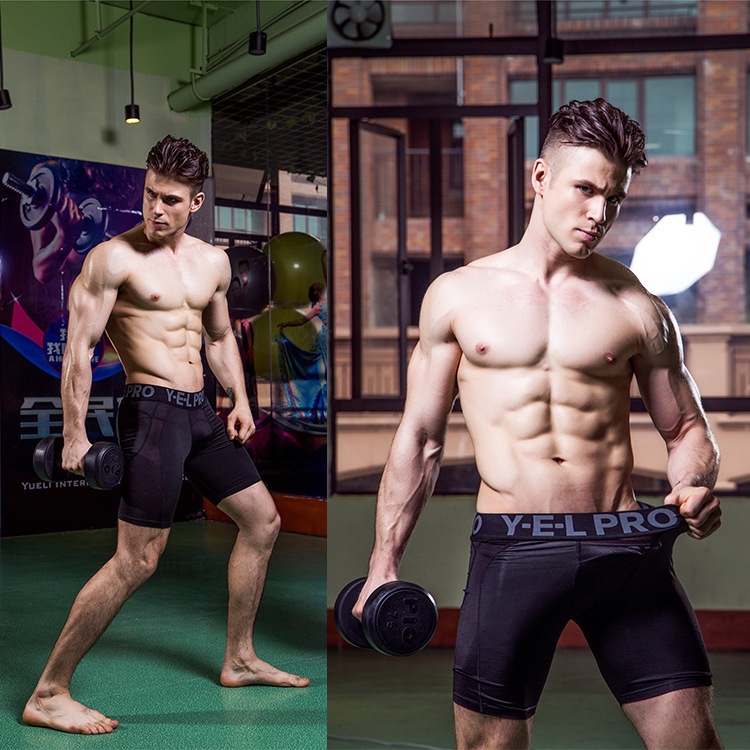 Men Compression Shorts Base Layer Thermal Skin Bermuda Shorts Gym Fitness Men Cossfit Bodybuilding Tight Shorts 210316