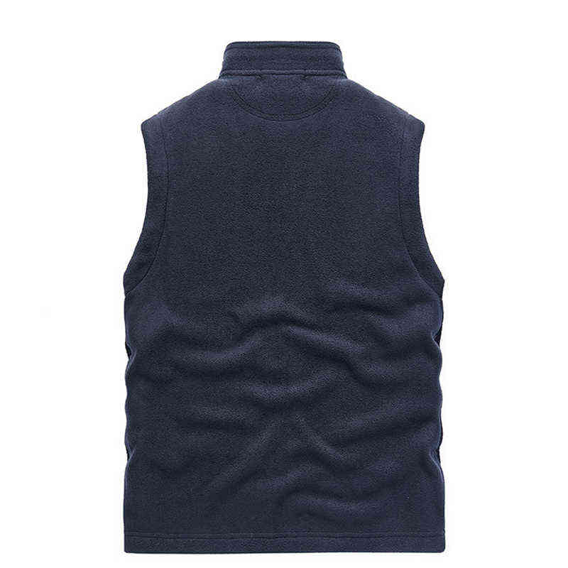 Men Fleece Vest Jacket Spring Windproof Casual Warm Vest Coat Men Large Size Clothing S-5XLWinter Vest Men's Jackets 211119
