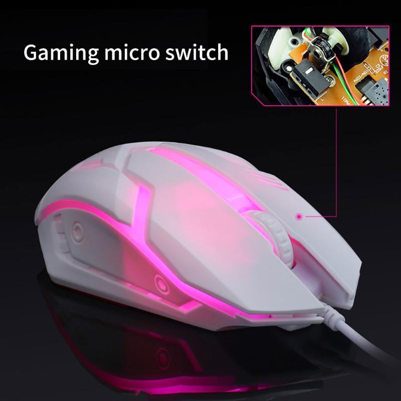 Mice Wired Gaming Mouse Button LED 2000 DPI USB Computer Gamer S1 Silent Mause With Backlight For PC Laptop