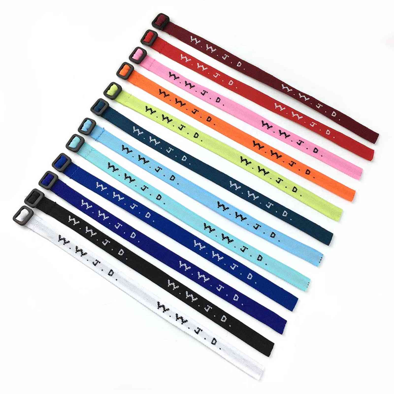 Polyter Jacquard Bracelet That Says WWJD Adjustable Mh Custom WWJD Bracelets Woven2536510