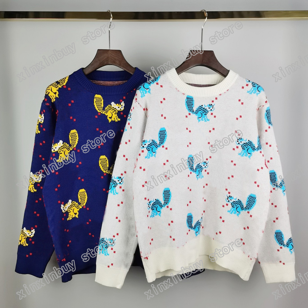 21ss Designers Sweaters luxury Mens Womens Jacquard little squirrel Man Paris Fashion Tee Top Quality Tees Street long Sleeve luxurys yellow, White;black
21ss Designers Sweaters luxury Mens Womens Jacquard little squirrel Man Paris Fashion Tee Top Quality Tees Street long Sleeve luxurys yellow, White;black