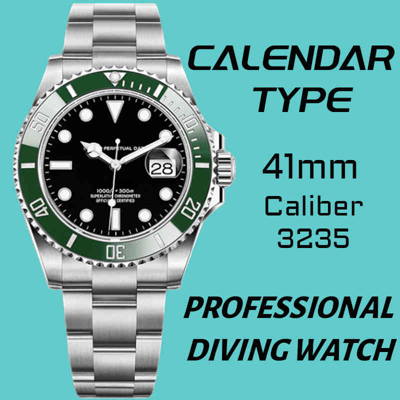 Automatic diving watch, male, 41mm, 904L, 3235, luxury, top brand, noob, machinery, male
Automatic diving watch, male, 41mm, 904L, 3235, luxury, top brand, noob, machinery, male