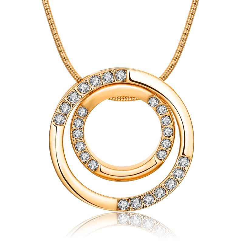 Pendant Necklaces & Pendants Fashion Trendy Charm Gold Color Austrian Crystals Round Necklace For Women Girls Jewelry Valentine's Gifts
Pendant Necklaces & Pendants Fashion Trendy Charm Gold Color Austrian Crystals Round Necklace For Women Girls Jewelry Valentine's Gifts