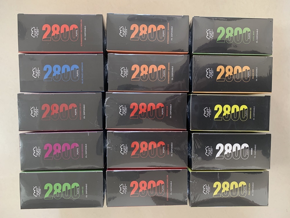 Puff Flex Disposable E cigarette Device 2800 Puffs 1500mAh Battery 10ml Prefilled Cartridge Vape Pen VS Bar Plus Bang XXL elf bar
Puff Flex Disposable E cigarette Device 2800 Puffs 1500mAh Battery 10ml Prefilled Cartridge Vape Pen VS Bar Plus Bang XXL elf bar
