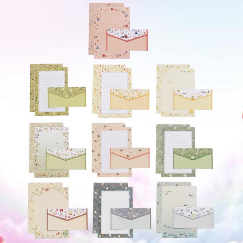 10Sets A5 Flower Printing Envelope and Letter Paper Lovely Writing Stationery Envelopes Kit (Mixed Pattern 30Pcs Envelop and 60P
10Sets A5 Flower Printing Envelope and Letter Paper Lovely Writing Stationery Envelopes Kit (Mixed Pattern 30Pcs Envelop and 60P