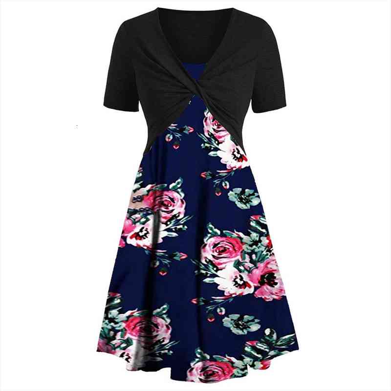 plus size women clothing summer dress fashion womens round-neck flower short-sleeved print two-piece dress vestido de mujer, Black;gray
plus size women clothing summer dress fashion womens round-neck flower short-sleeved print two-piece dress vestido de mujer, Black;gray