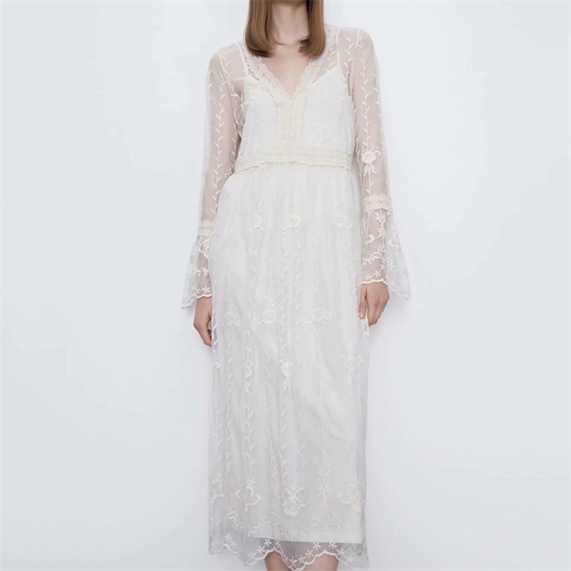 women dress summer V-neck floral Embroidered gauze fashion female 210524, Beige
women dress summer V-neck floral Embroidered gauze fashion female 210524, Beige