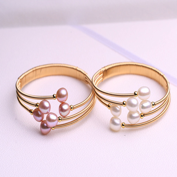Freshwater Pearl Winding Bracelets, String Rice Beads, Almost Immaculate Design Sense of Hand-made Bracelets Q0717
Freshwater Pearl Winding Bracelets, String Rice Beads, Almost Immaculate Design Sense of Hand-made Bracelets Q0717