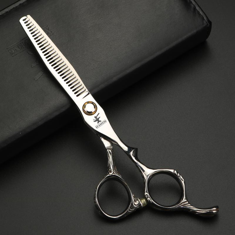 Hair Scissors 6" Professional Hairdressing Set Cutting Thinning Barber Shears High Quality Big Bearing Screw Shear