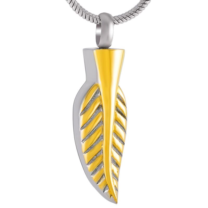 Pendant Necklaces Gold Feather Cremation Stainless Steel Necklace Memorial Urn Keepsake Jewelry Ashes Holder Friend Forever
Pendant Necklaces Gold Feather Cremation Stainless Steel Necklace Memorial Urn Keepsake Jewelry Ashes Holder Friend Forever