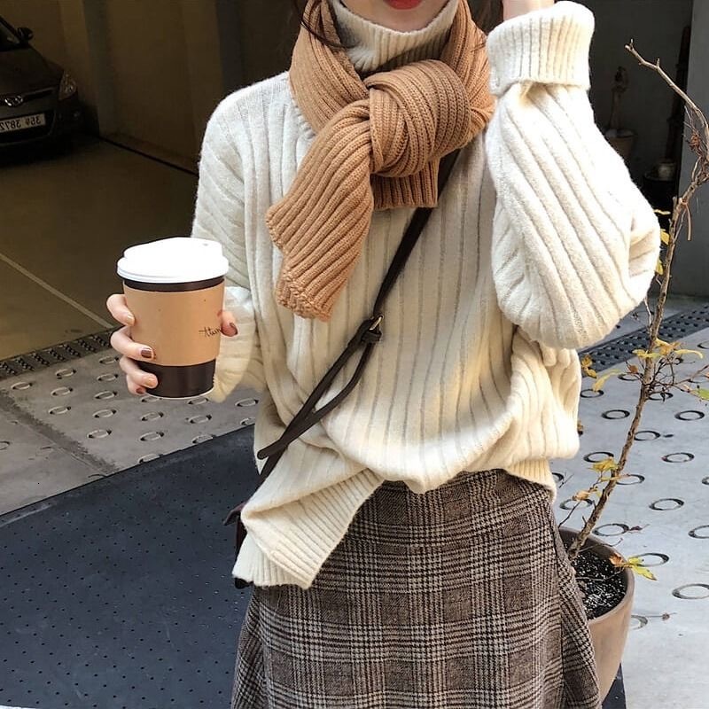 2021 New Chic Simple Solid Color Turtleneck Winter Women Casual Warm Knitting Jumpers Sweaters Ladies Basis Tops Green Pullovers Ee3g, Dark blue
2021 New Chic Simple Solid Color Turtleneck Winter Women Casual Warm Knitting Jumpers Sweaters Ladies Basis Tops Green Pullovers Ee3g, Dark blue