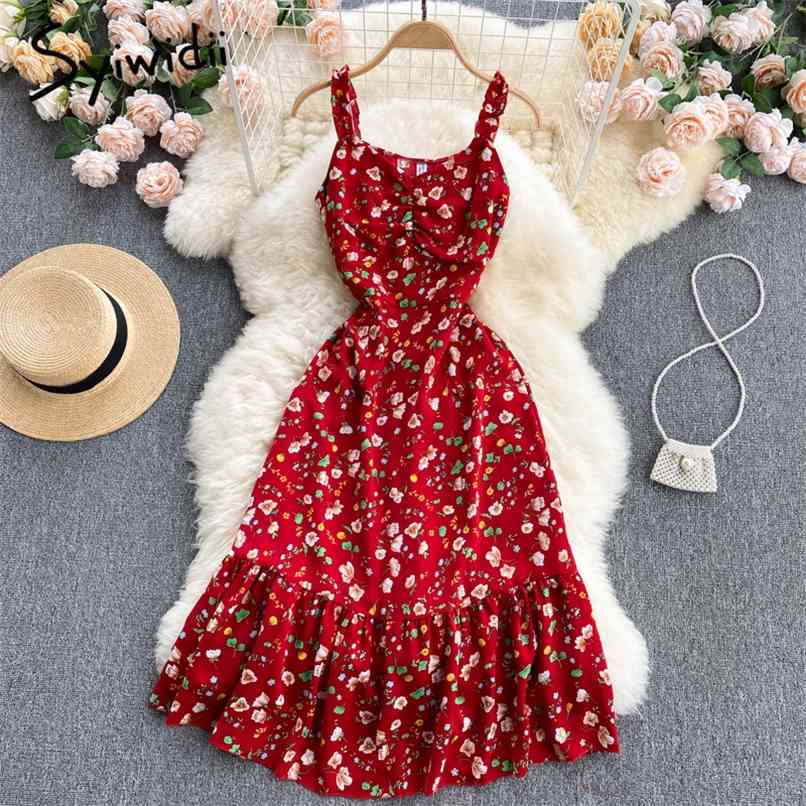 Floral Print Spaghetti Strap Long Prom Dress for Women Summer Ruffles Boho Midi Party Dresses Evening Robe Red 210607
Floral Print Spaghetti Strap Long Prom Dress for Women Summer Ruffles Boho Midi Party Dresses Evening Robe Red 210607
