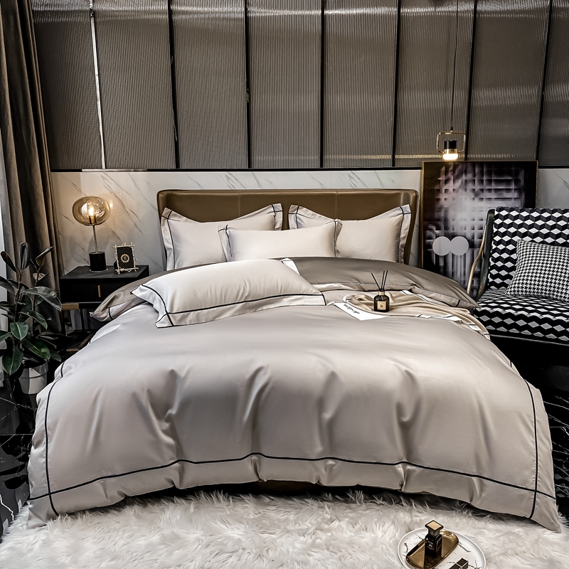 100%Egyptian Cotton Duvet Cover set Long Staple Silky Soft and Mahcine washable White Gray Bedding Set Bed Sheet Pillowcases King Size 4 pcs
100%Egyptian Cotton Duvet Cover set Long Staple Silky Soft and Mahcine washable White Gray Bedding Set Bed Sheet Pillowcases King Size 4 pcs