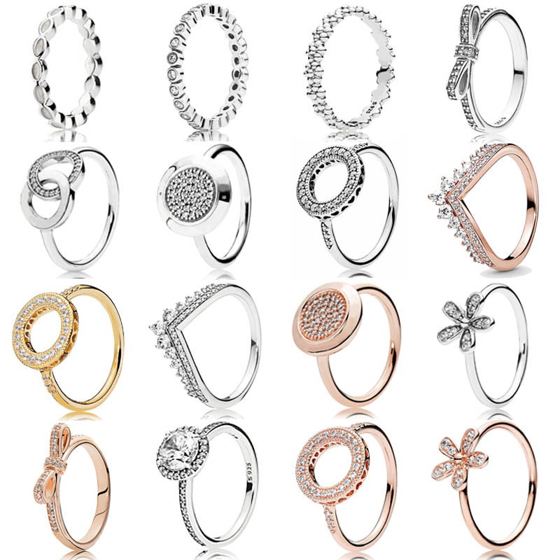925 Sterling Silver Ring Pave Logo Signature Circles Hearts of Halo Princess Wishbone Bow Ring For Women Gift fashion Jewelry
925 Sterling Silver Ring Pave Logo Signature Circles Hearts of Halo Princess Wishbone Bow Ring For Women Gift fashion Jewelry