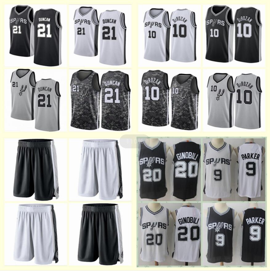 Men„SanAntonio„Spurs Tony Parker Tim Duncan Manu Ginobili DeMar DeRozan basketball jersey; swing man sews a basketball jersey