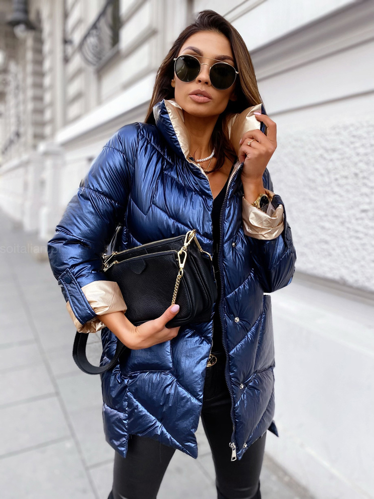 Puffer Jaet Women Oversized Winter Parka Cotton Padded Warm Coat Female Outerwear Quilted Coats Stand Collar Patchwork Jaets, Blue
Puffer Jaet Women Oversized Winter Parka Cotton Padded Warm Coat Female Outerwear Quilted Coats Stand Collar Patchwork Jaets, Blue