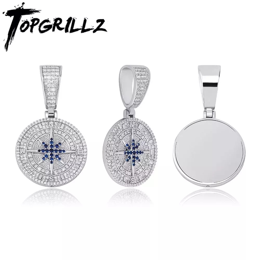 Pendant Necklaces TOPGRILLZ Hip Hop Compass Pendant Iced Out Cubic Zirconia With Tennis Chain Fashion Jewelry Gift For Men Women 220222
Pendant Necklaces TOPGRILLZ Hip Hop Compass Pendant Iced Out Cubic Zirconia With Tennis Chain Fashion Jewelry Gift For Men Women 220222