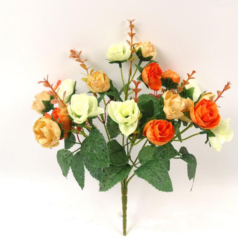 Artificial Rose Bouquet Consisting 7 branches 21 Roses Silk Decorative Bouquets Wedding Fake Flowers Festival Supplies, Orange
Artificial Rose Bouquet Consisting 7 branches 21 Roses Silk Decorative Bouquets Wedding Fake Flowers Festival Supplies, Orange