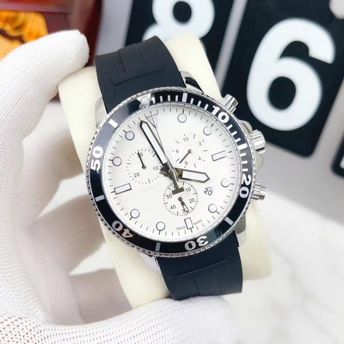 Business Mens Watches Top Brand Designer Wristwatches chronograph Stopwatch Rubber strap Quartz Watch gift for man Christmas gifts Father's Valentine's Day present, Blue
Business Mens Watches Top Brand Designer Wristwatches chronograph Stopwatch Rubber strap Quartz Watch gift for man Christmas gifts Father's Valentine's Day present, Blue