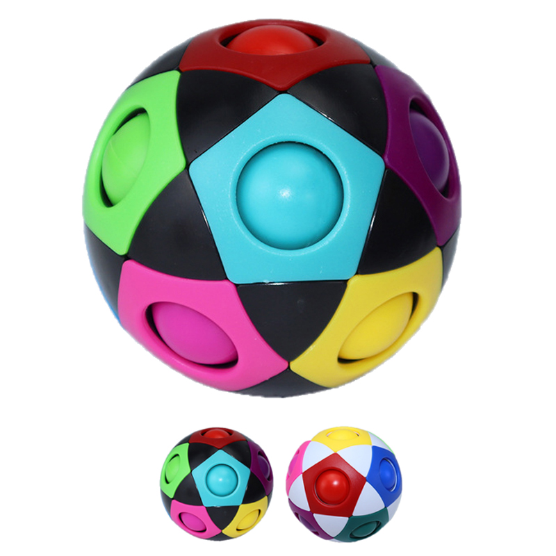 Magic Puzzle Ball Stress Balls Fidget Toys Cube Rainbow Color Matching Brain Teaser Football Game for Kids Adults
Magic Puzzle Ball Stress Balls Fidget Toys Cube Rainbow Color Matching Brain Teaser Football Game for Kids Adults