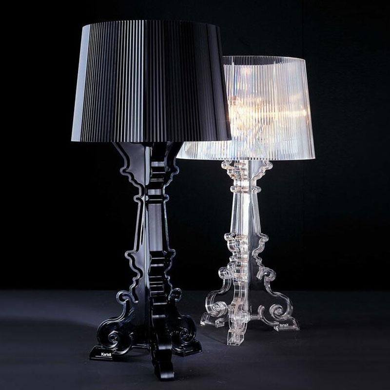 Italy Bourgie Acrylic Table Lamps Modern Simple Ghost Shadow Desk Lamp Home Living Room Bedroom Study Led Stand Light Fixtures