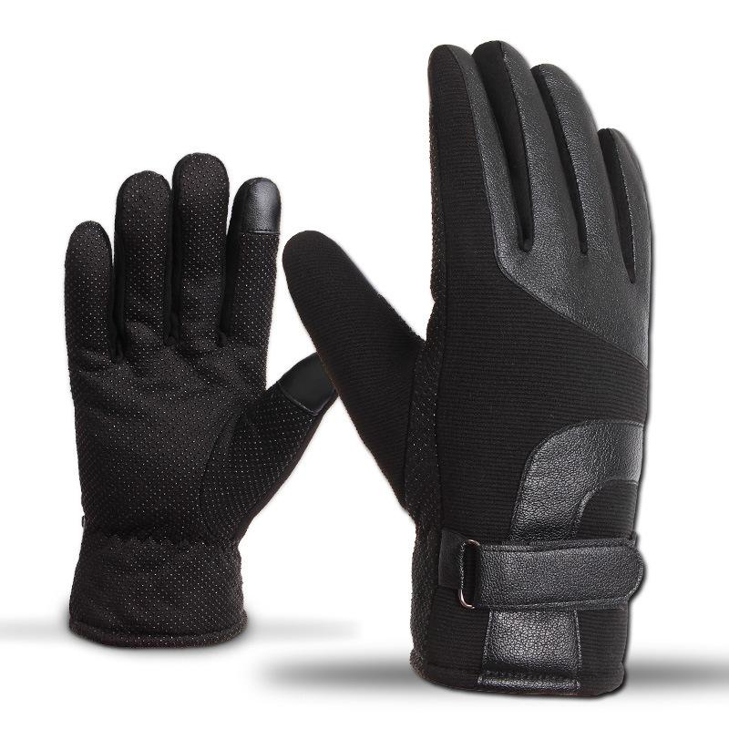 Motorcycle gloves men's winter touch screen thickened plus velvet warm outdoor non-slip sports riding leather gloves windproof, Multi
Motorcycle gloves men's winter touch screen thickened plus velvet warm outdoor non-slip sports riding leather gloves windproof, Multi