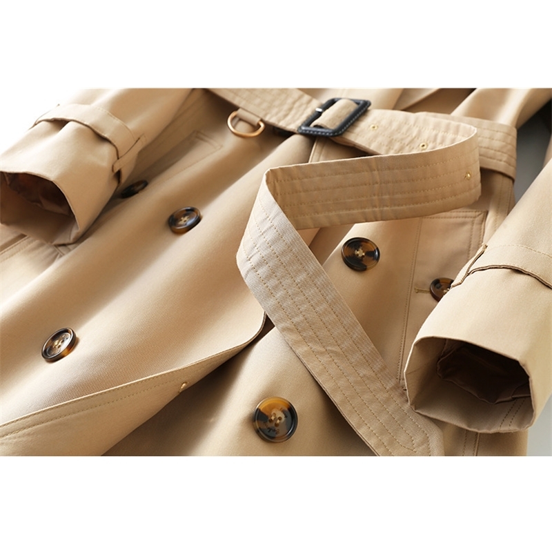 Obrix New Style Trendy Female Trench Autumn Spring Fashionable Cotton High Quality Long Solid Color Coat For Women T200114