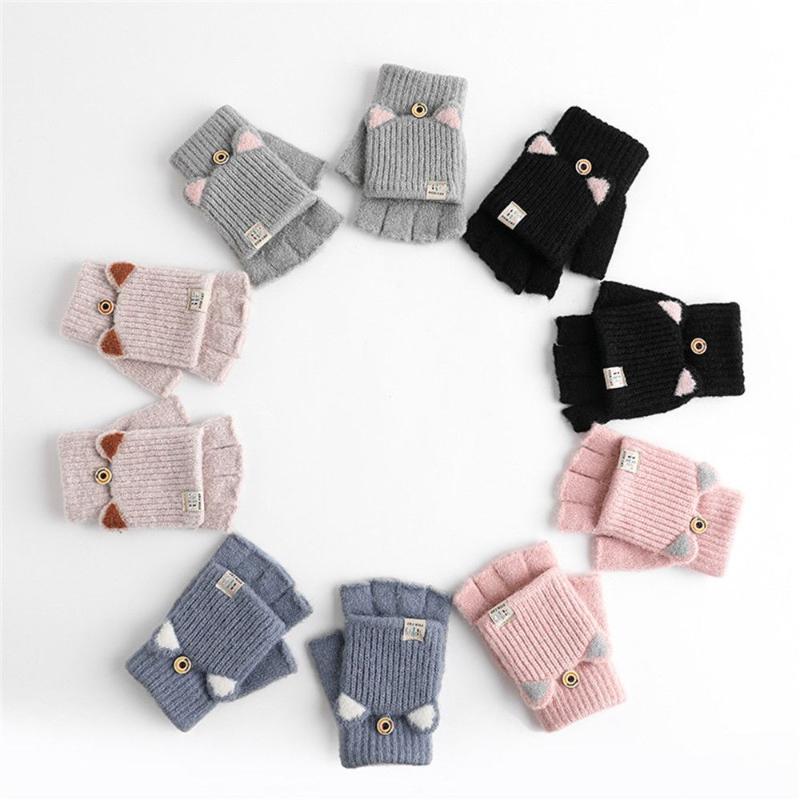 Five Fingers Gloves Cartoon Thicken Students Winter Warm Flip Mittens Women Fingerless Half Finger
Five Fingers Gloves Cartoon Thicken Students Winter Warm Flip Mittens Women Fingerless Half Finger