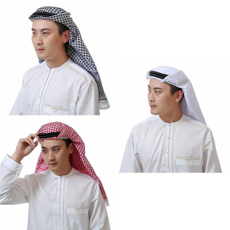 Scarves Muslim Headscarf Wrapped Head Saudi Arabia Turban Dubai UAE Travel Prayer Square Scarf For Men 138*138cm
Scarves Muslim Headscarf Wrapped Head Saudi Arabia Turban Dubai UAE Travel Prayer Square Scarf For Men 138*138cm