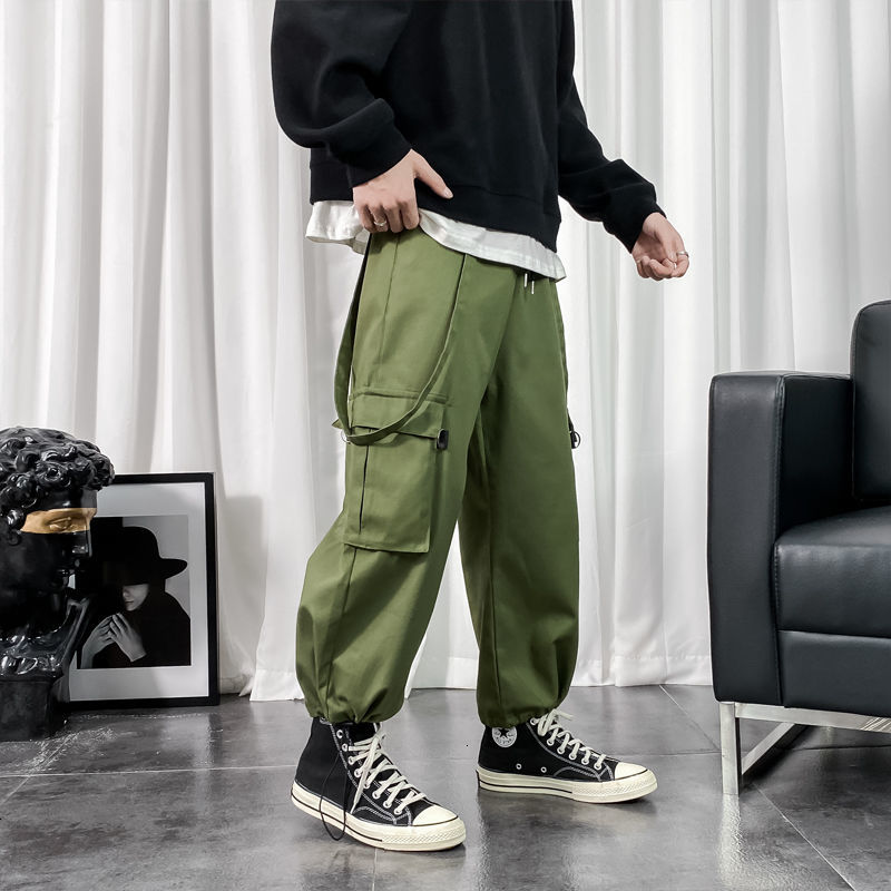 2021 New Thick Cargo Men's Fashion Retro Multi-pocket Casual Wide-leg Pants Men Streetwear Loose Hip-hop Straight Trousers Mens Sh7p, Army green
2021 New Thick Cargo Men's Fashion Retro Multi-pocket Casual Wide-leg Pants Men Streetwear Loose Hip-hop Straight Trousers Mens Sh7p, Army green