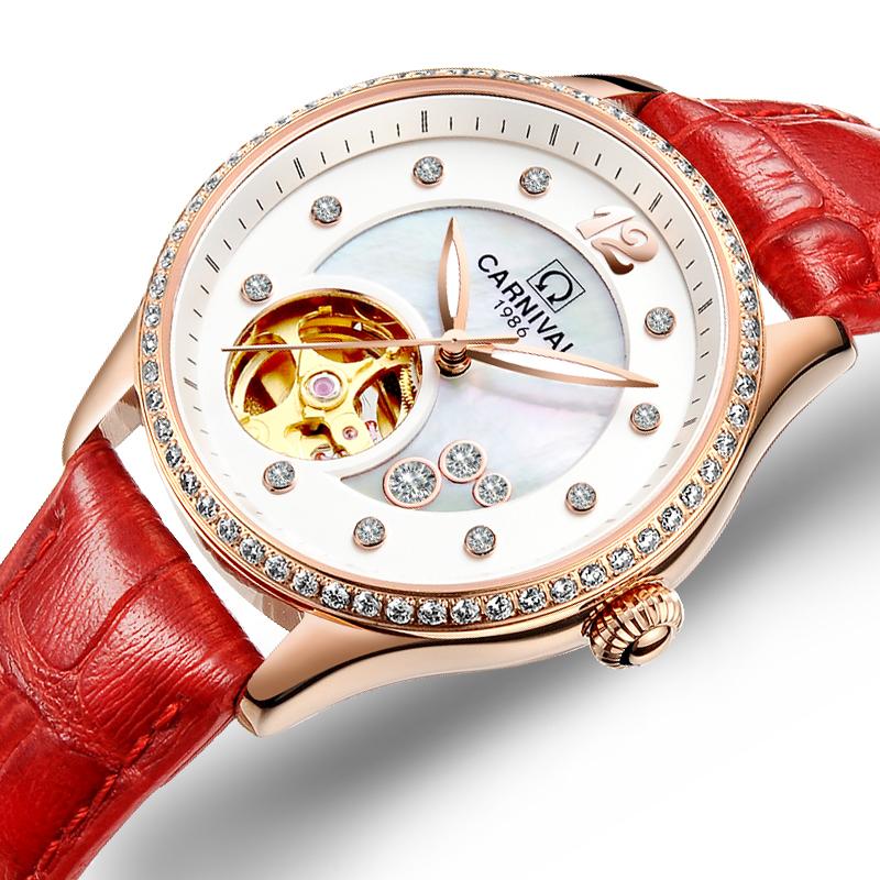 Wristwatches Women Watches Carnival Watch Automatic Mechanical Wrist Sapphire Waterproof Relogio Feminino C0682, Item 2
Wristwatches Women Watches Carnival Watch Automatic Mechanical Wrist Sapphire Waterproof Relogio Feminino C0682, Item 2