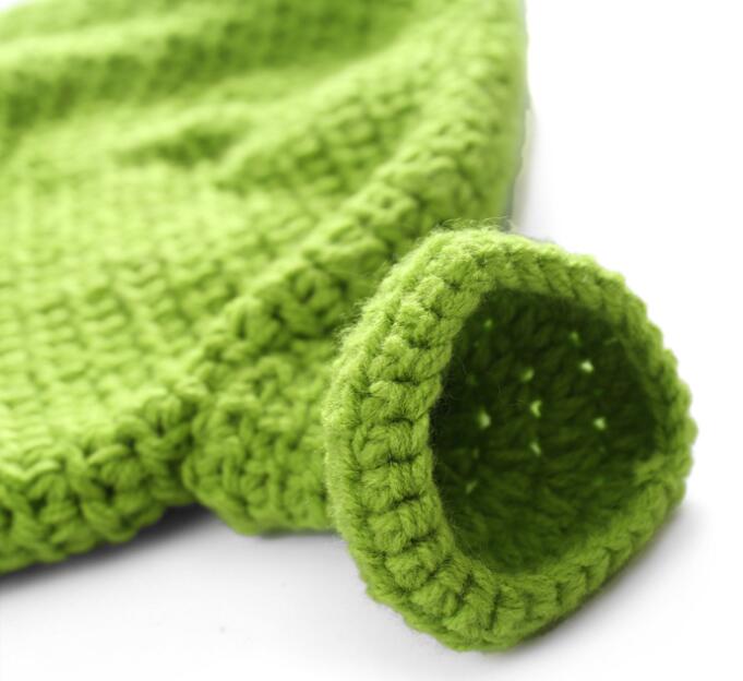 Unisex Balaclava Monster Shrek Hat Wool Winter Knitted Green Party Funny Beanie Skullies Cap for Women Men Pure Handmade GC