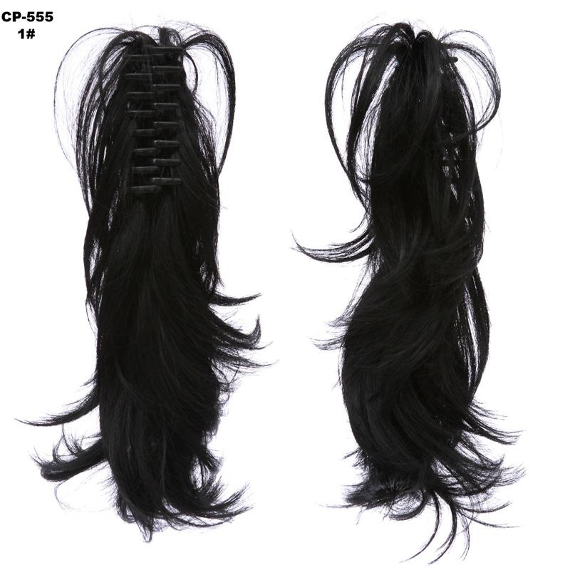 Synthetic Wigs 14inch women wigs Claw Ponytail Or Chignon Stylish Hair Exension Messy Wavy Pony Tail Bun Hairpieces