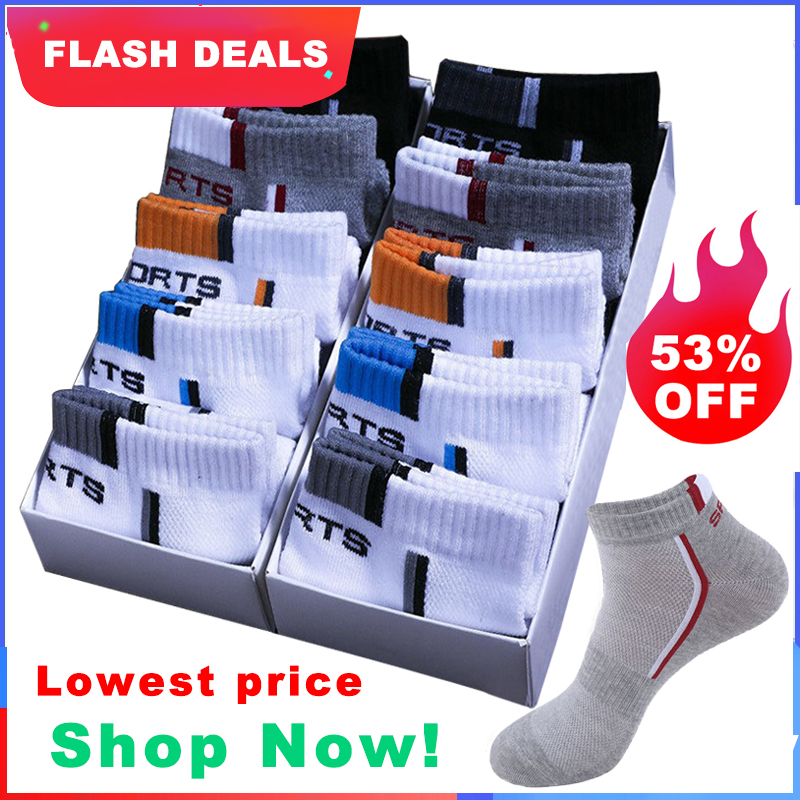 10 Pair High Quality Men Ankle Sos Breathable Cotton Sports Sos Mesh Casual Athletic Summer Thin Cut Short Sokken Size 38-48, 5 gray 5 black
10 Pair High Quality Men Ankle Sos Breathable Cotton Sports Sos Mesh Casual Athletic Summer Thin Cut Short Sokken Size 38-48, 5 gray 5 black