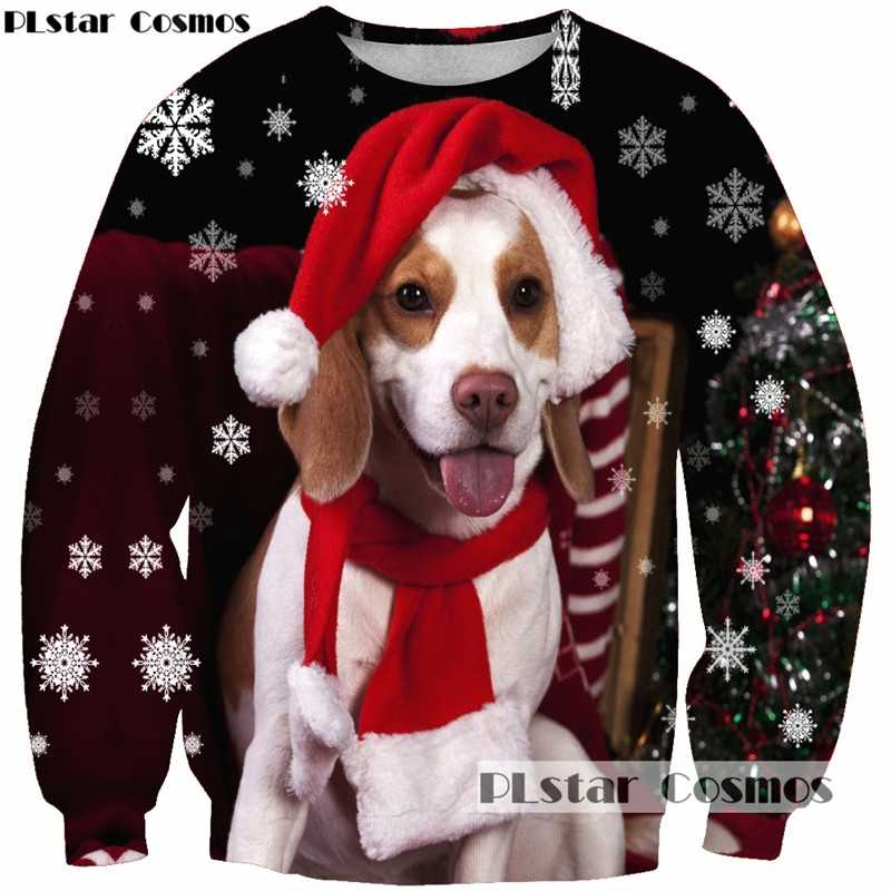 PLstar Cosmos Women/Men Sweatshirts Christmas hat Hip Hop 3d Print Harajuku Jumper Pullovers Couple Clothing Hoodies S-5XL 211116